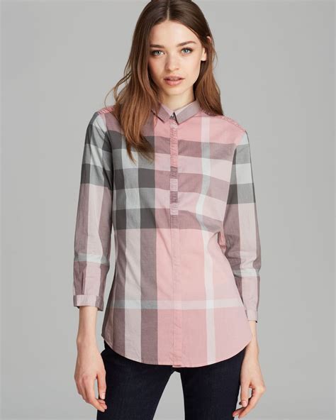 pink burberry shirt womens|Burberry silk sleeveless top.